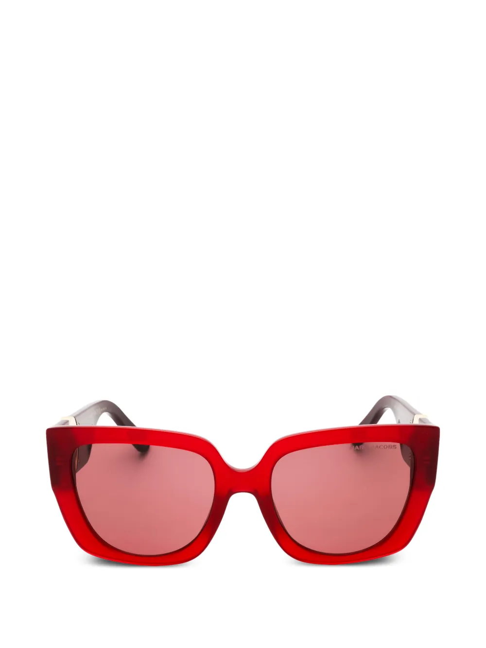 Marc Jacobs square full-rim sunglasses - Rosso
