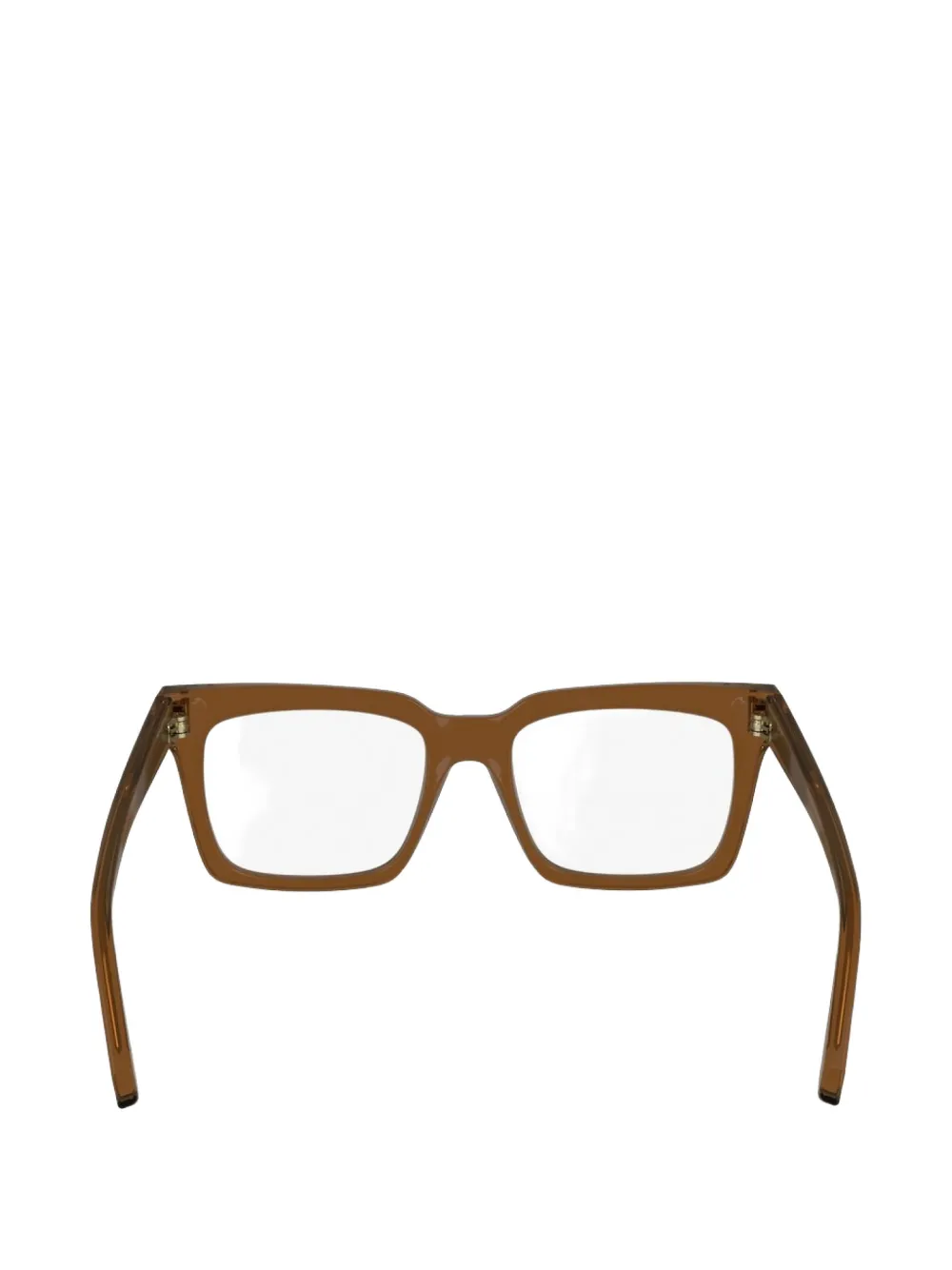 Ferragamo square full-rim eyeglasses - Marrone