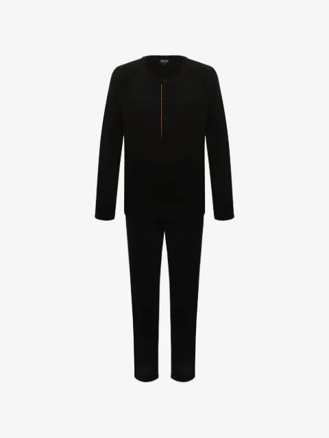 Zegna buttoned henley pajamas