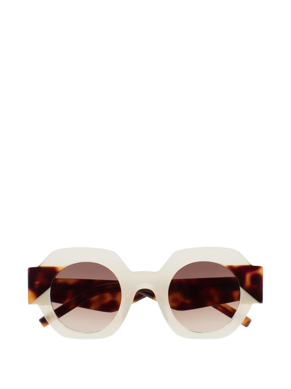 Kaleos Gun Hexagonal-frame Sunglasses In Neutral