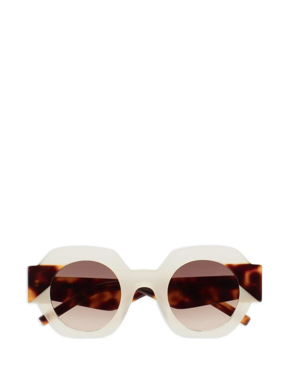 Kaleos Gun hexagonal-frame sunglasses - Toni neutri