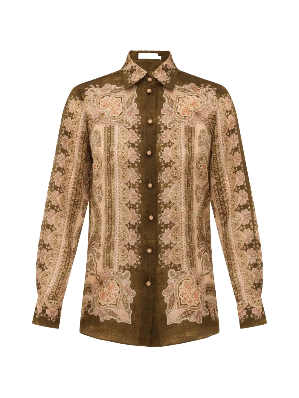 ZIMMERMANN Luna paisley buttoned shirt - Grün
