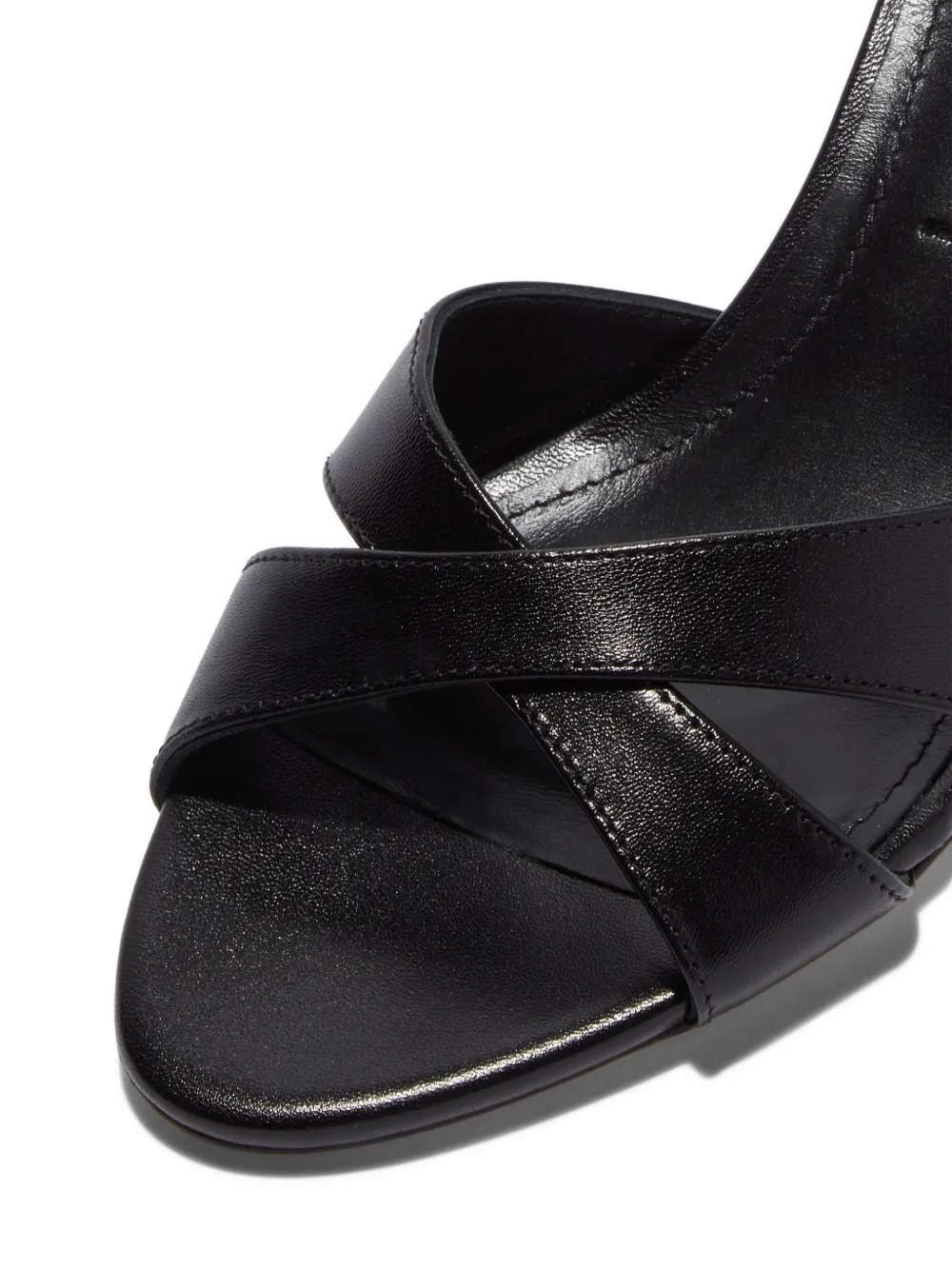 Aeyde Vero crossover strap sandals Zwart