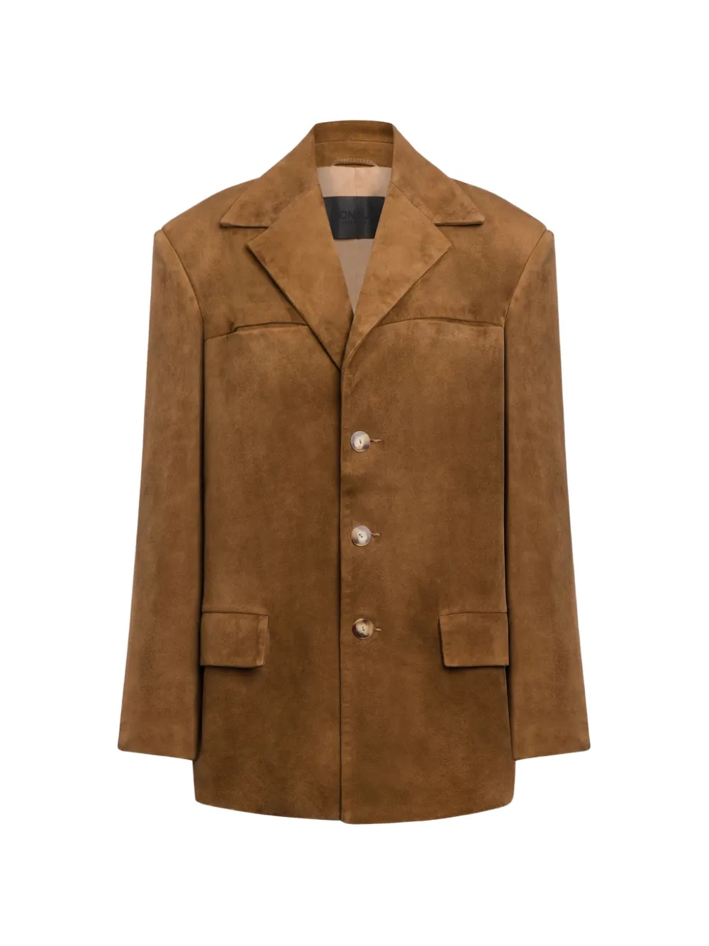 DONDUP button suede blazer - Marrone