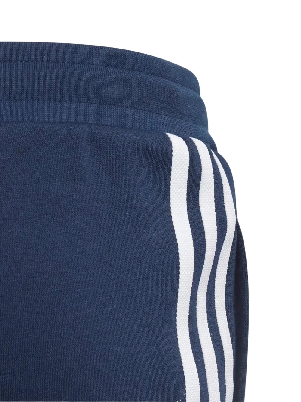 adidas Kids Fleece gestreepte shorts Blauw