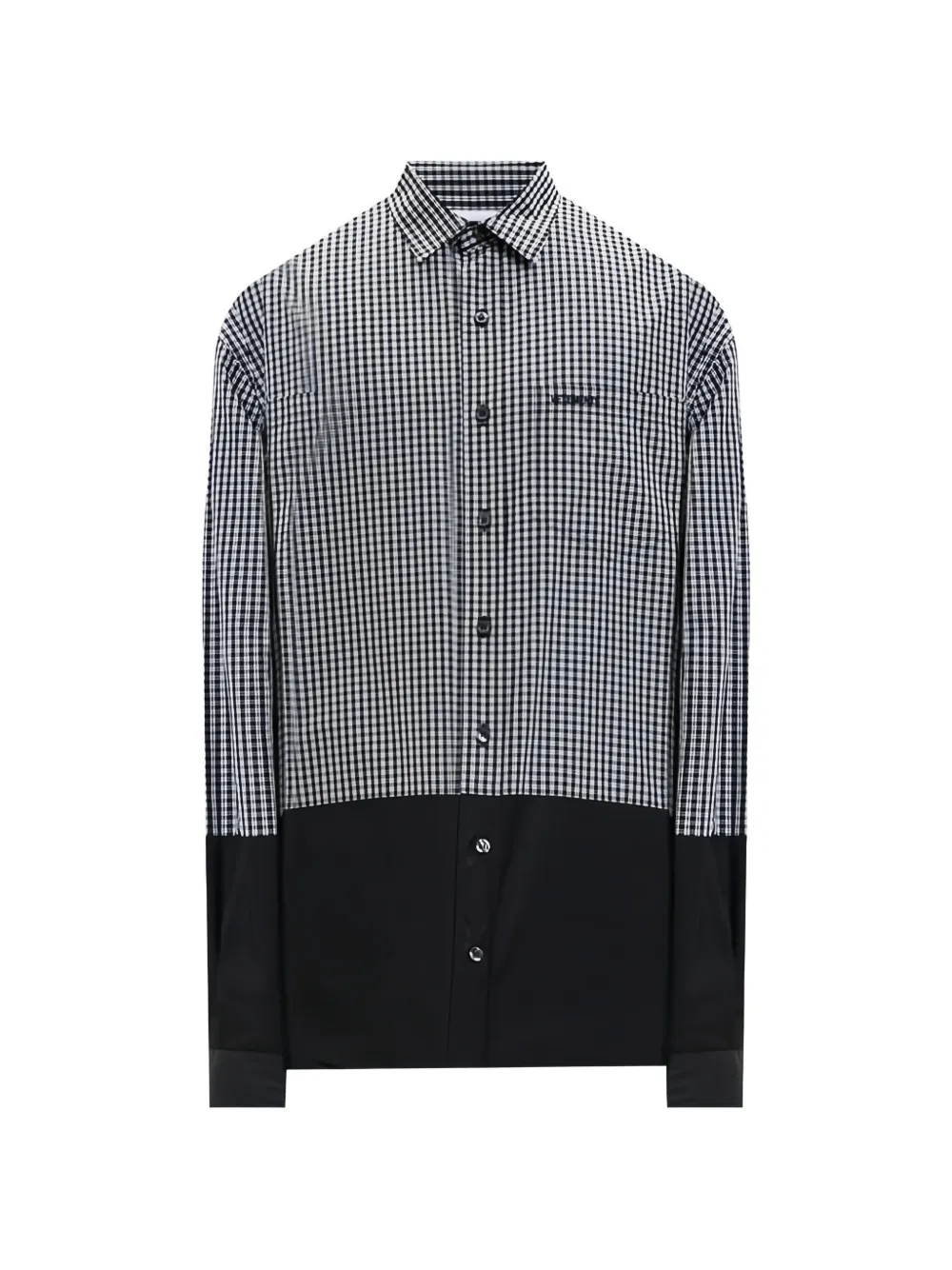 VETEMENTS gingham chest pocket shirt - Schwarz
