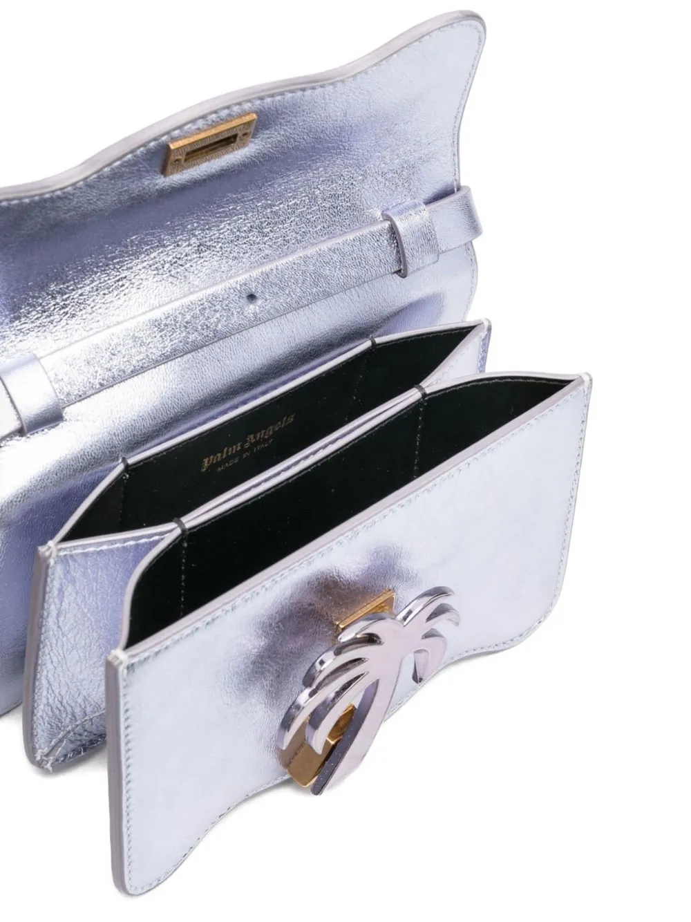 Palm Angels Palm Beach schoudertas met metallic-effect Zilver
