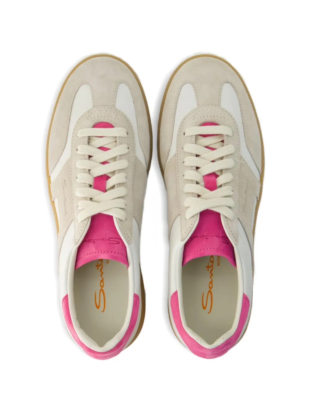 Santoni DBS Olympic lace-up sneakers Beige