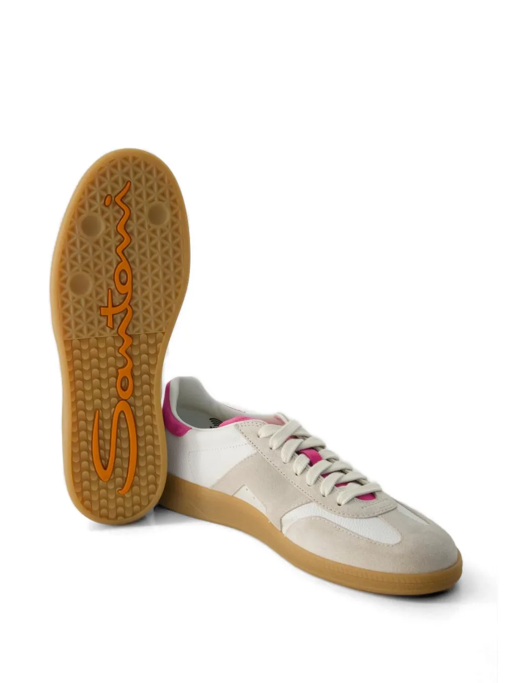 Santoni DBS Olympic lace-up sneakers Beige