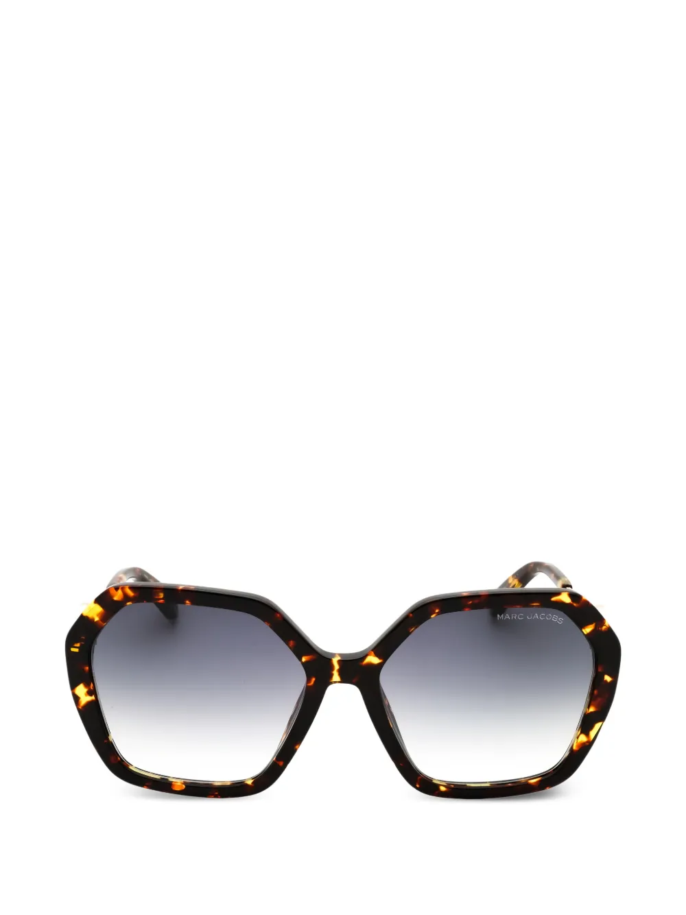 Marc Jacobs geometric-frame sunglasses - Braun