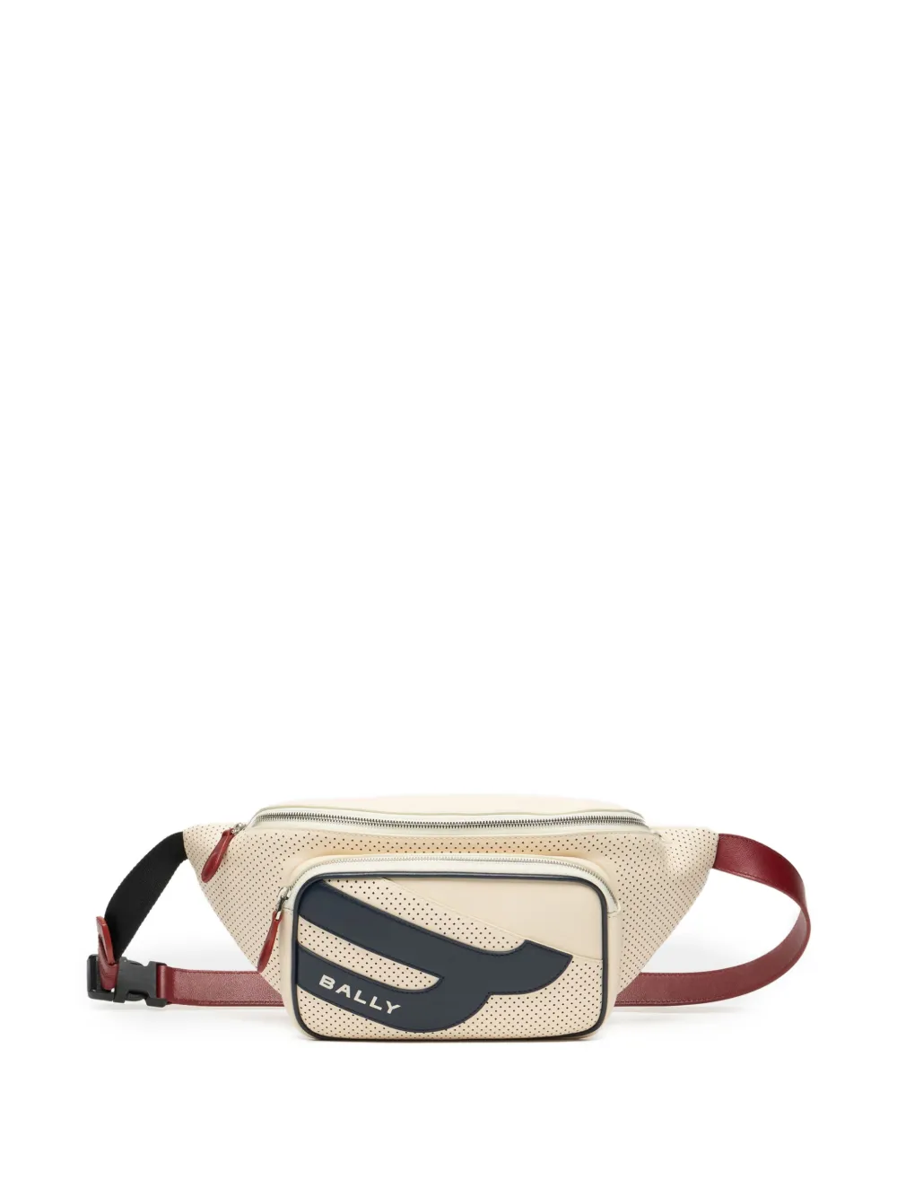 Bally Tennis Collection perforated leather belt bag - Toni neutri