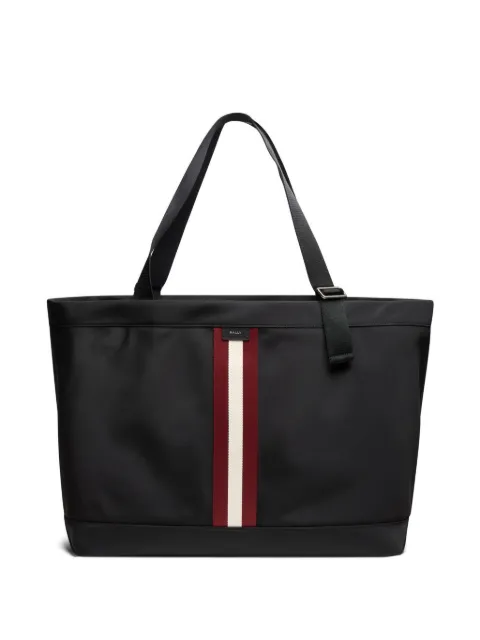 Bally Code striped tote bag