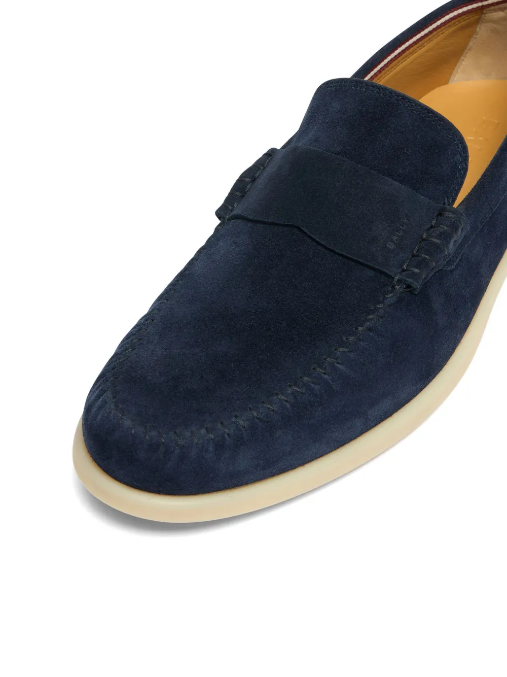 Bally Switz Moc suede loafers Blauw