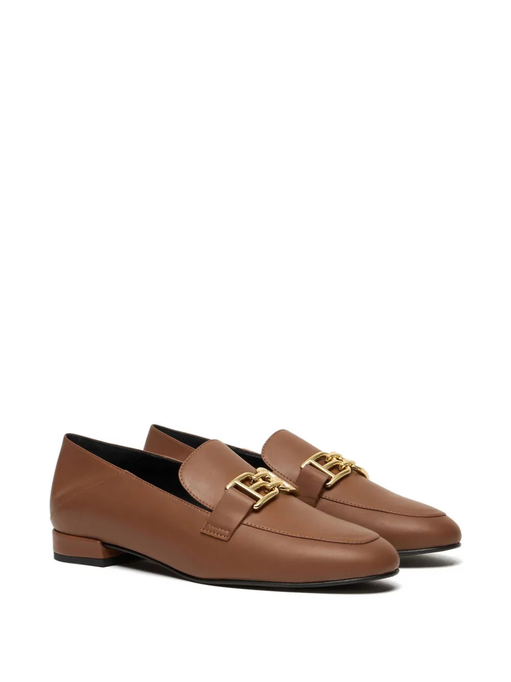 Bally B-Chain leather loafers Beige