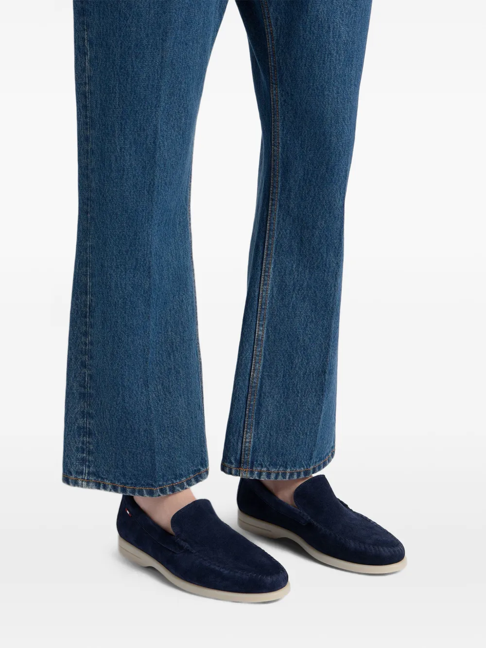 Bally Switz Moc suede loafers Blauw