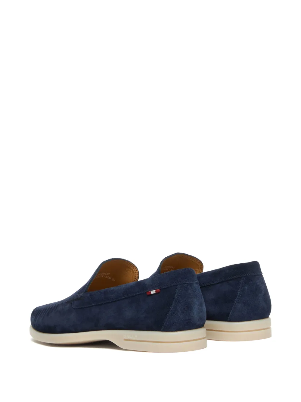 Bally Switz Moc suede loafers Blauw