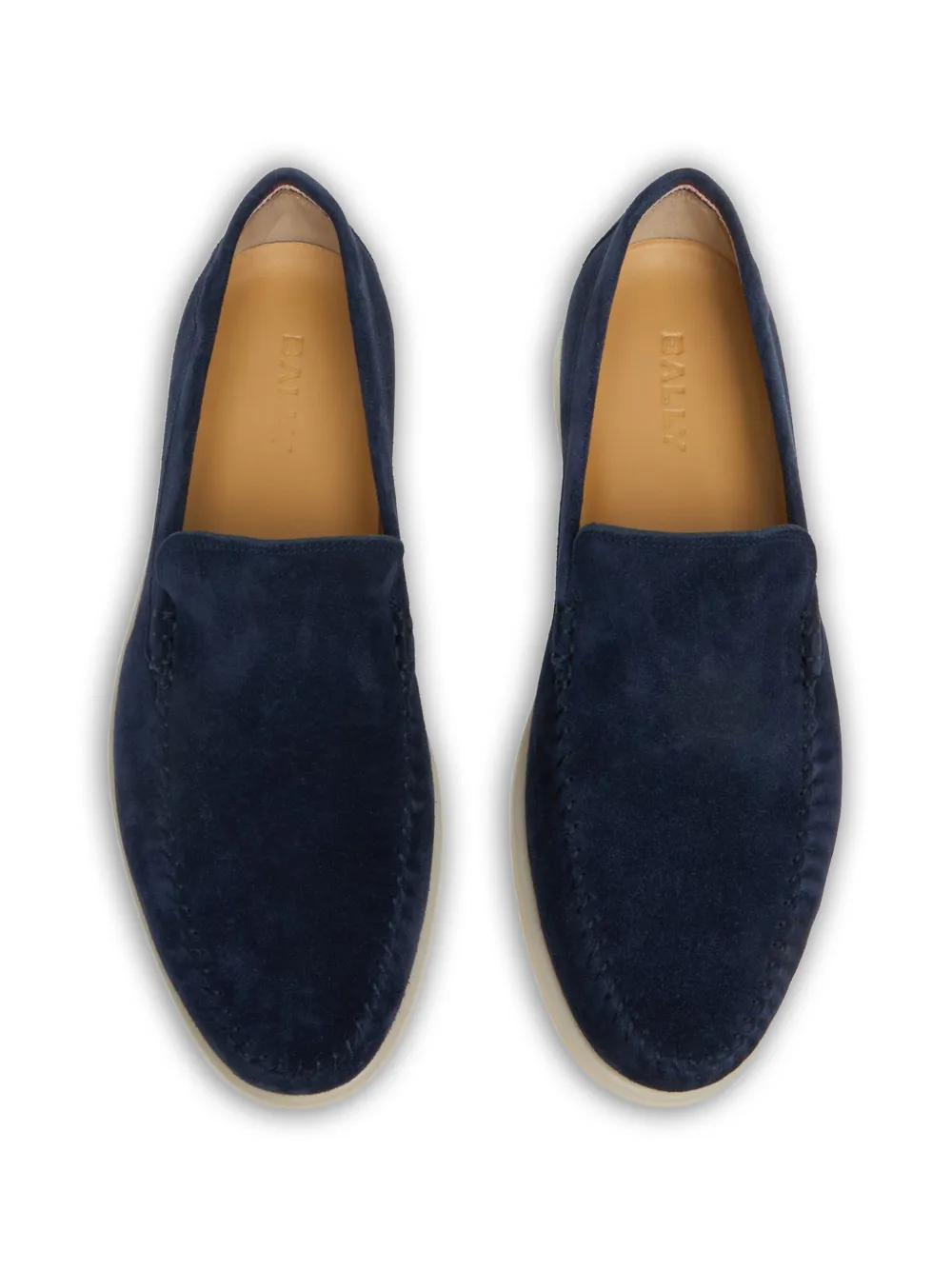 Bally Switz Moc suede loafers Blauw