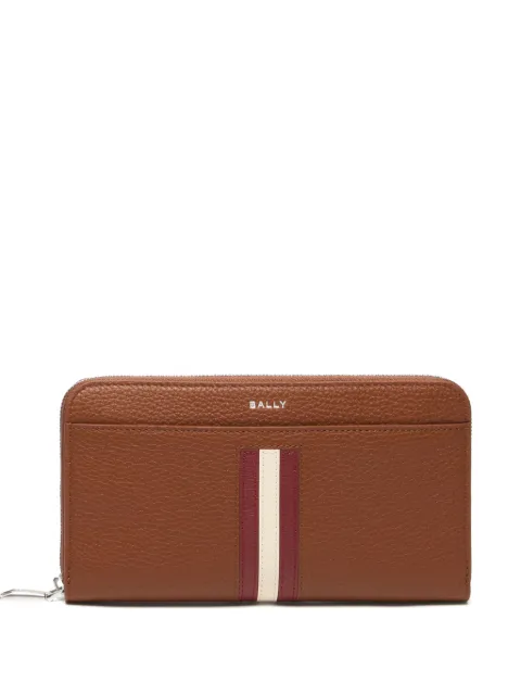 Bally Ribbon zip-around grained leather wallet