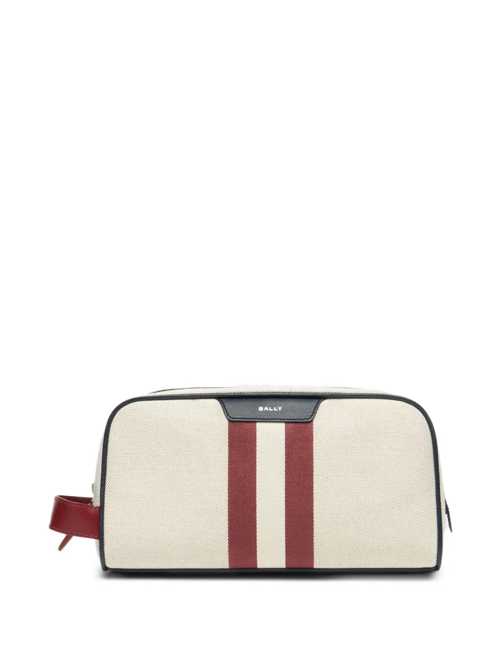 Bally Tennis Collection striped necessaire - Toni neutri