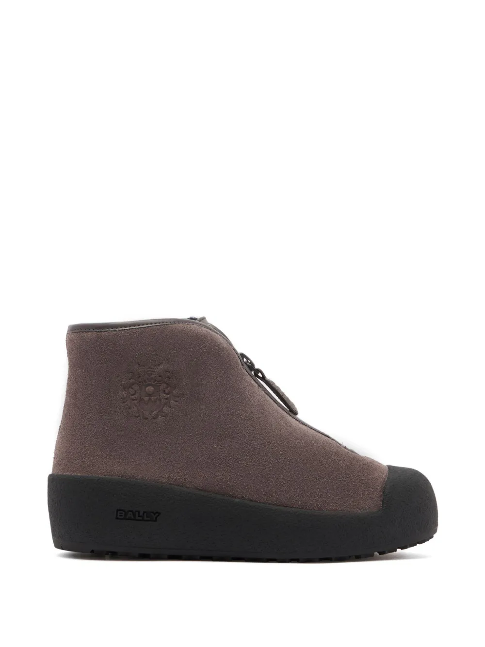 Bally Curling front-zip boots - Marrone