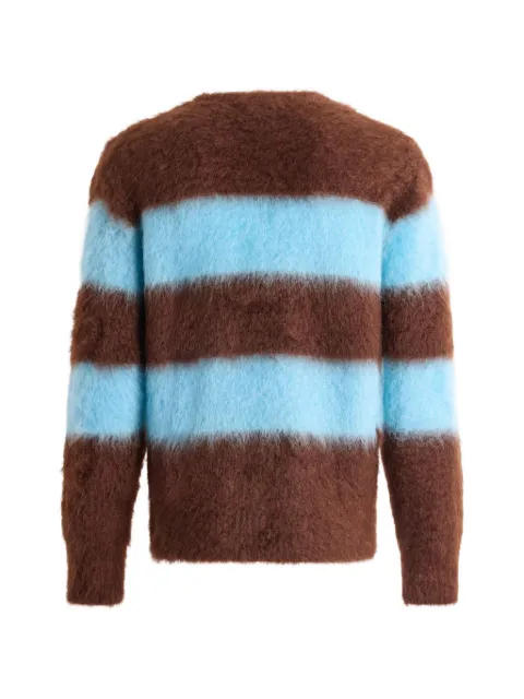 Bally striped brushed sweater