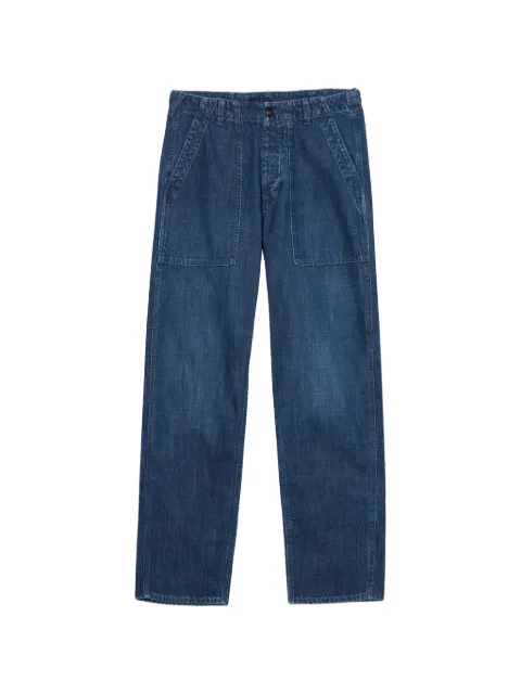 Fortela fatigue-pocket denim trousers