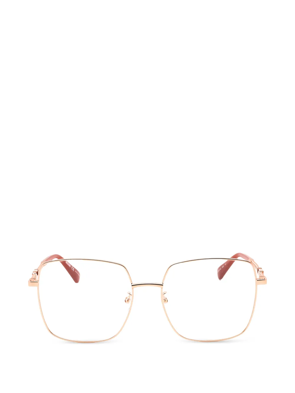 Moschino square full-rim glasses - Rosa