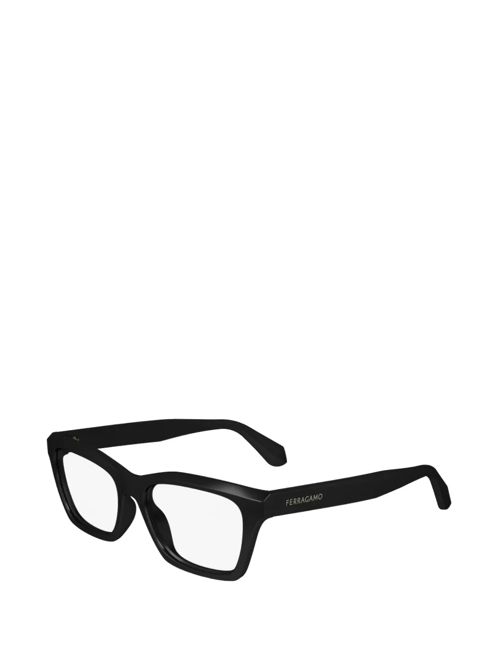 Ferragamo square full-rim glasses - Nero