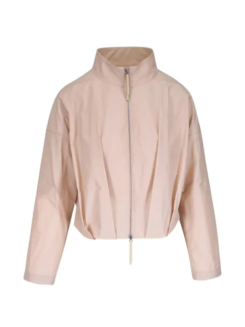 Lafayette 148 zipped pleated jacket