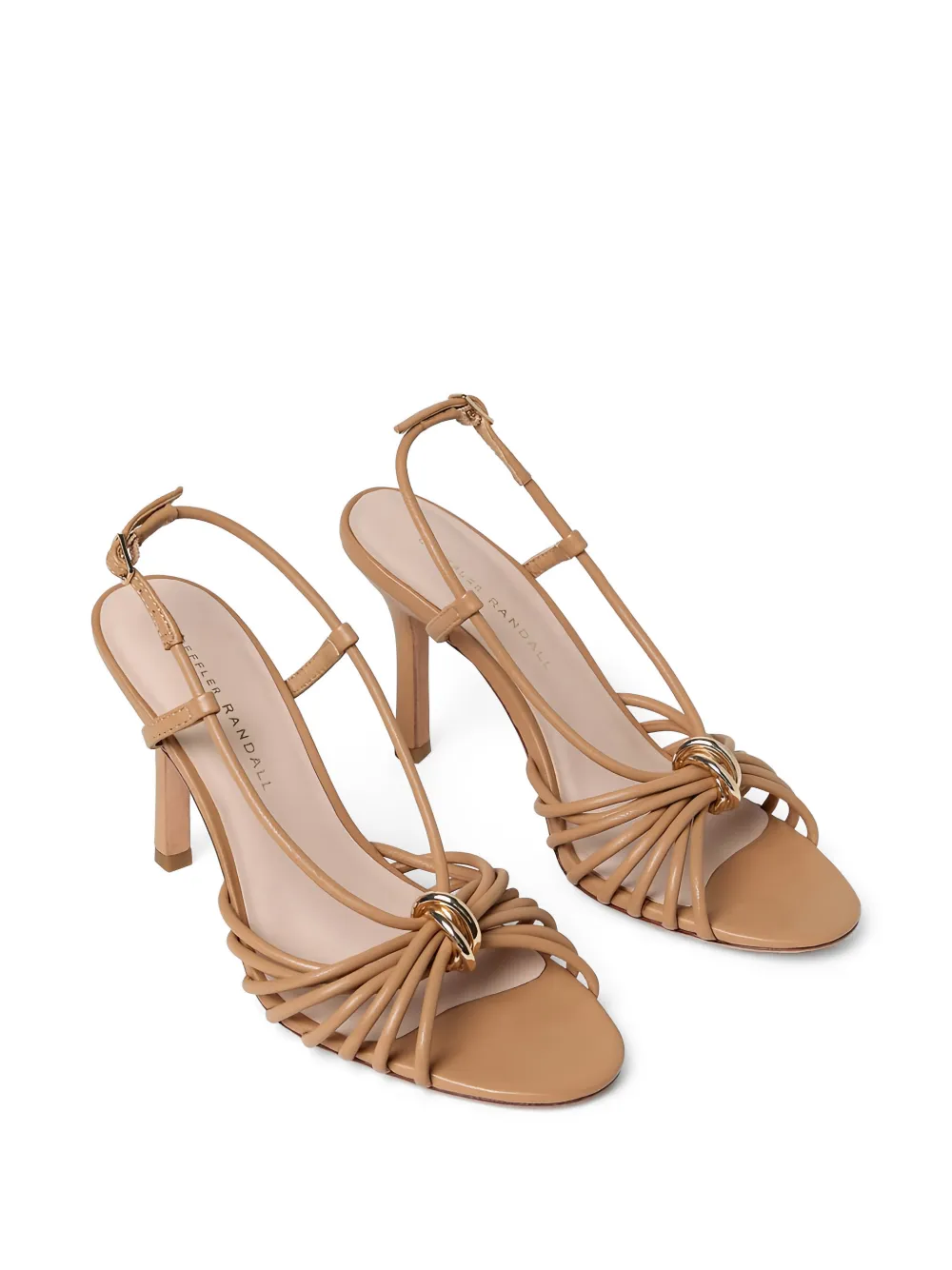 Loeffler Randall Mareka strappy knot-detail sandals Beige