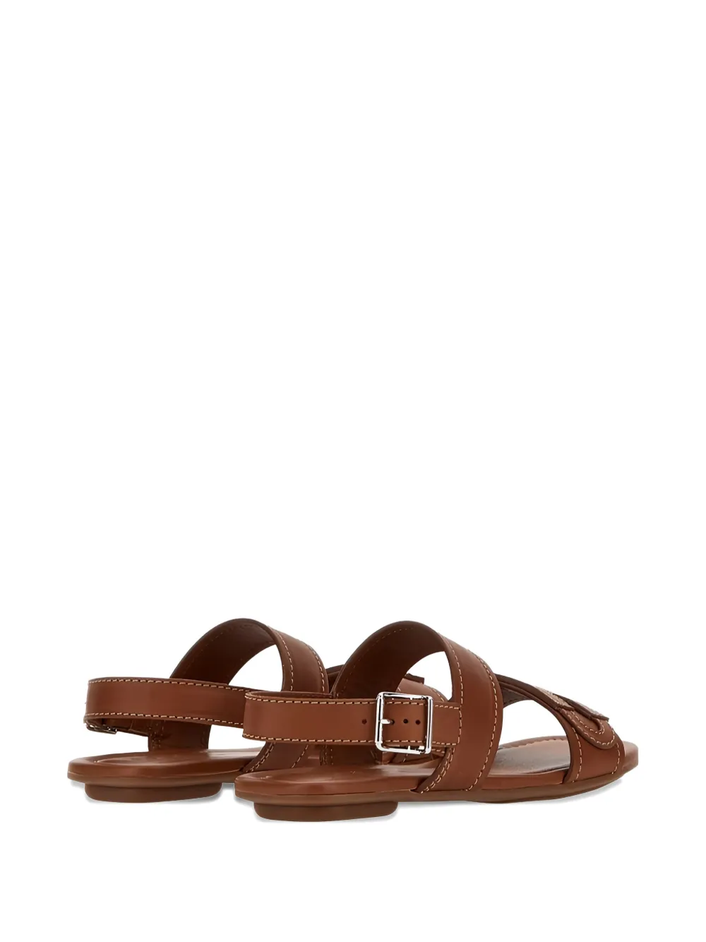 Hogan leather flat sandals Bruin