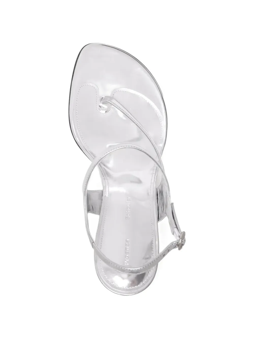 Proenza Schouler leather heeled sandals Zilver
