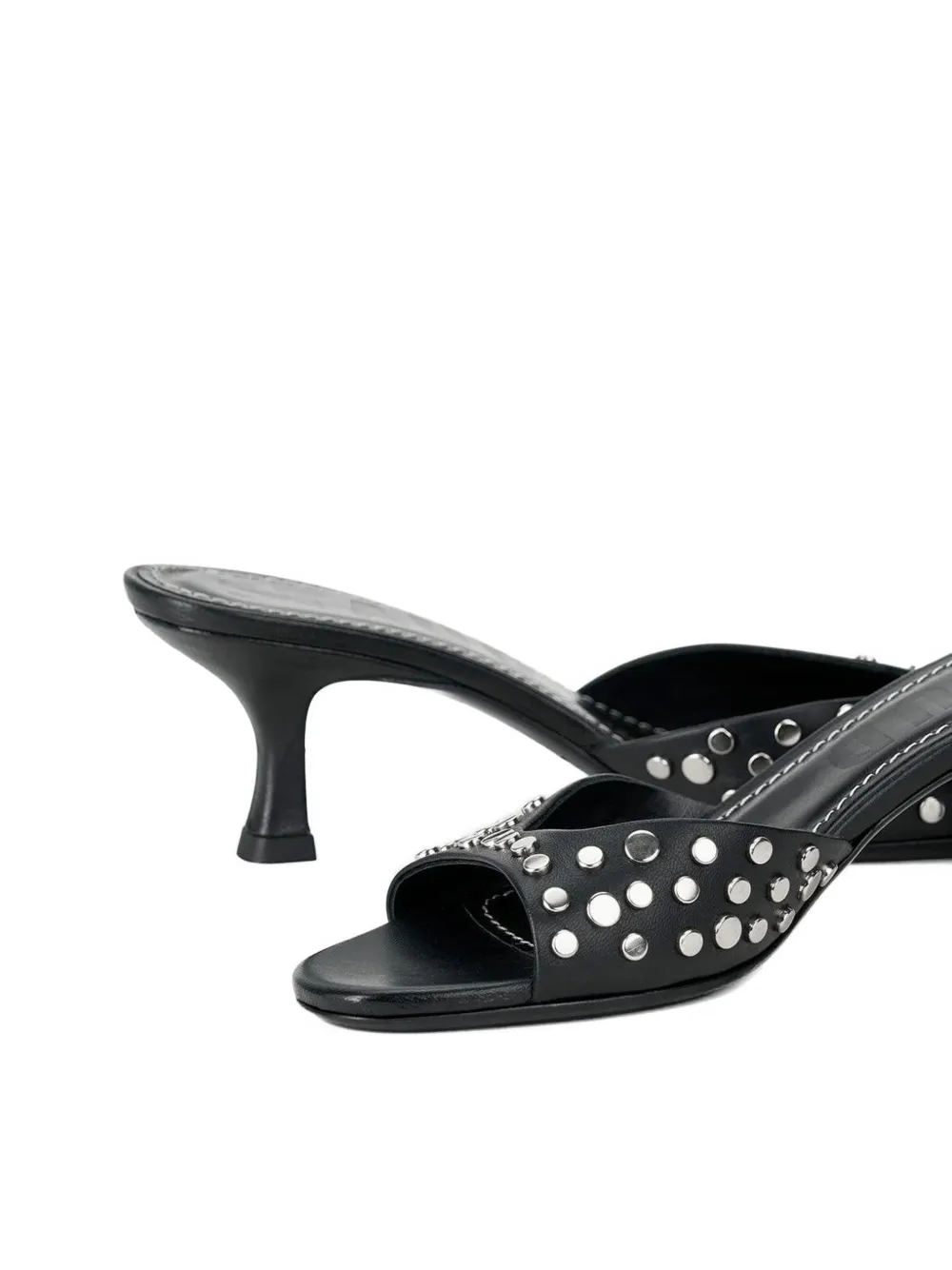 STAUD Brigitte sandalen met studs Zwart