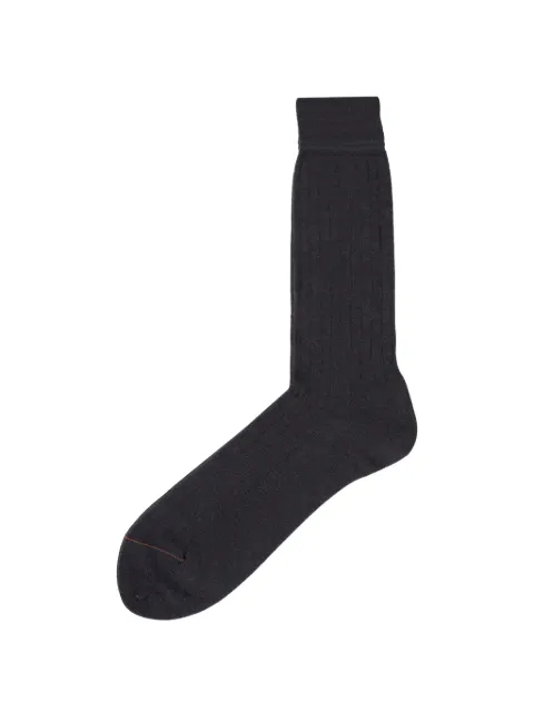 Zegna ribbed seam socks