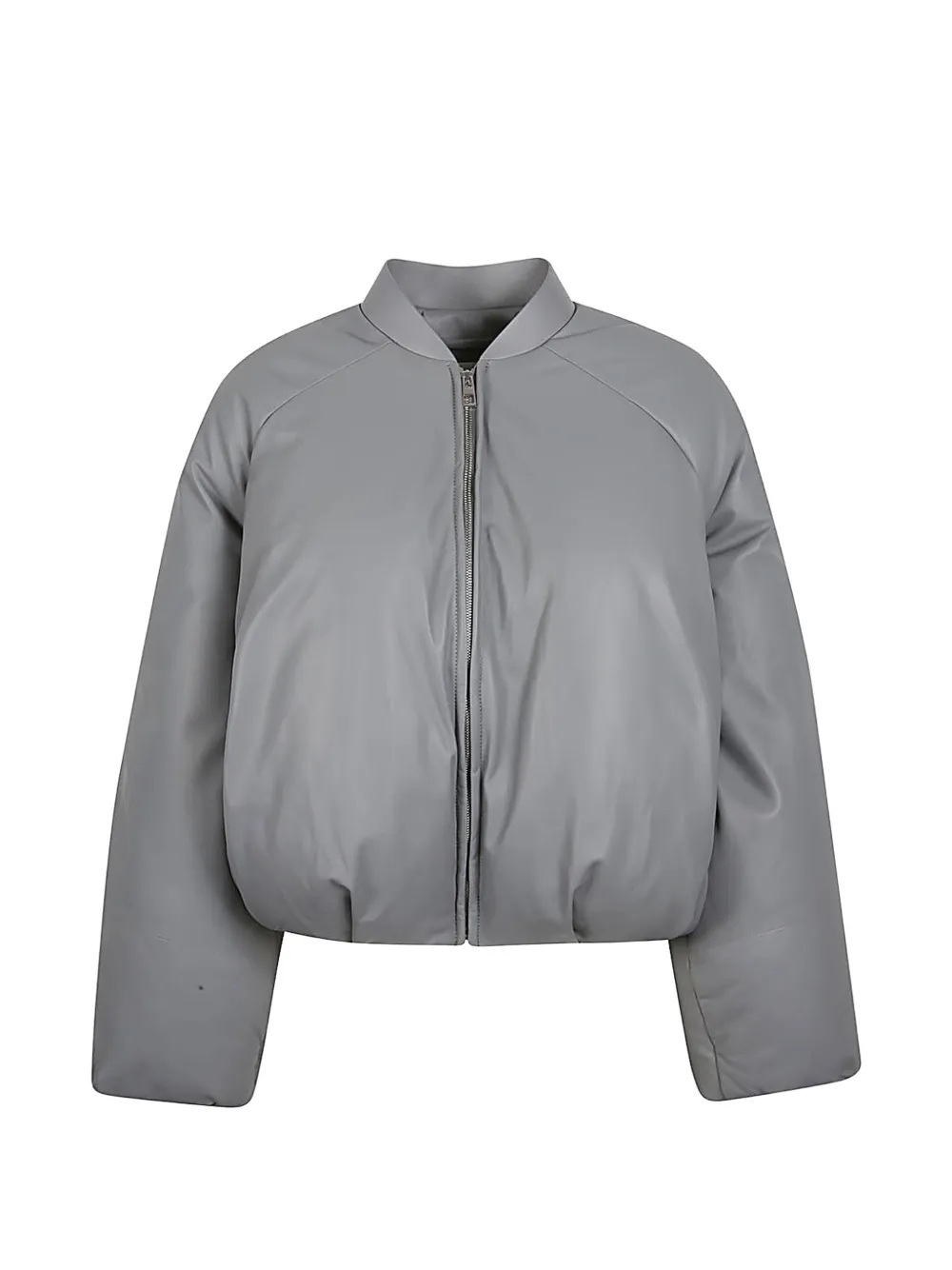 LOEWE leather puffer jacket - Grey