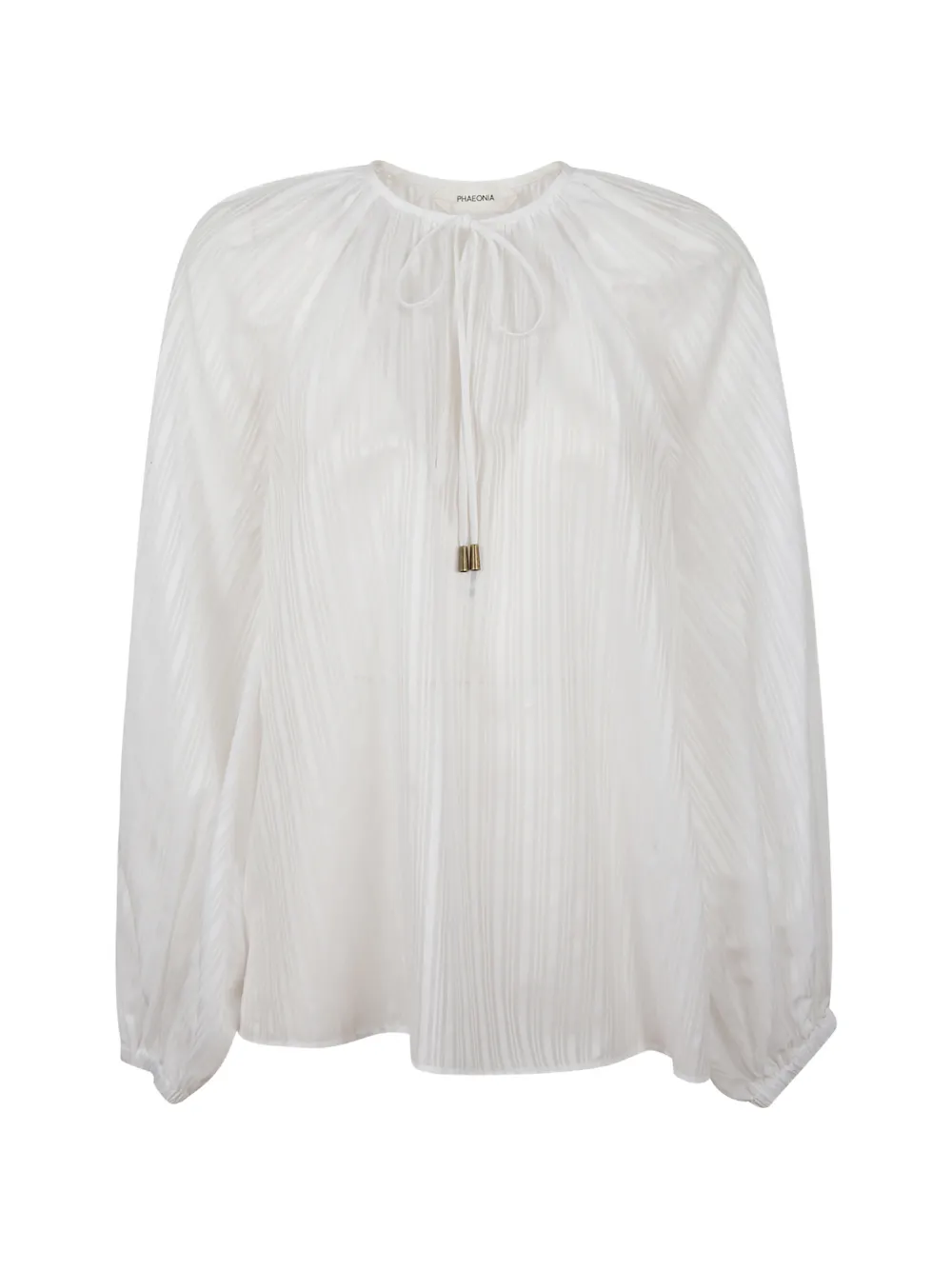 phaeonia Anita balloon-sleeve shirt - Bianco