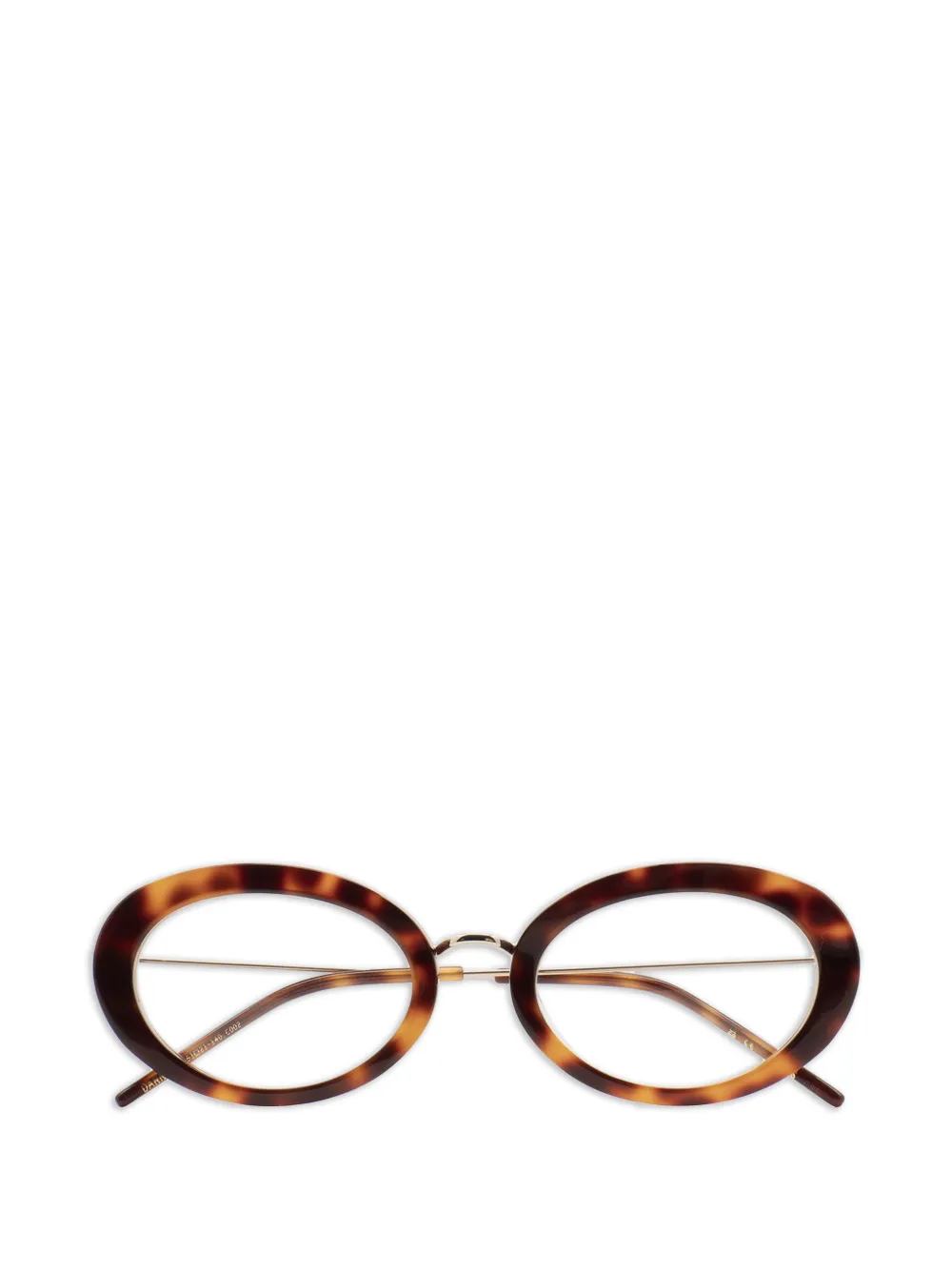 Kaleos round-frame glasses - Marrone
