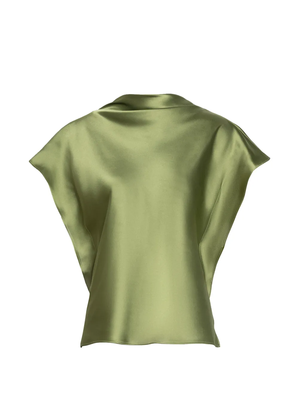 Tanya Taylor Adrien cowl-neck top - Verde