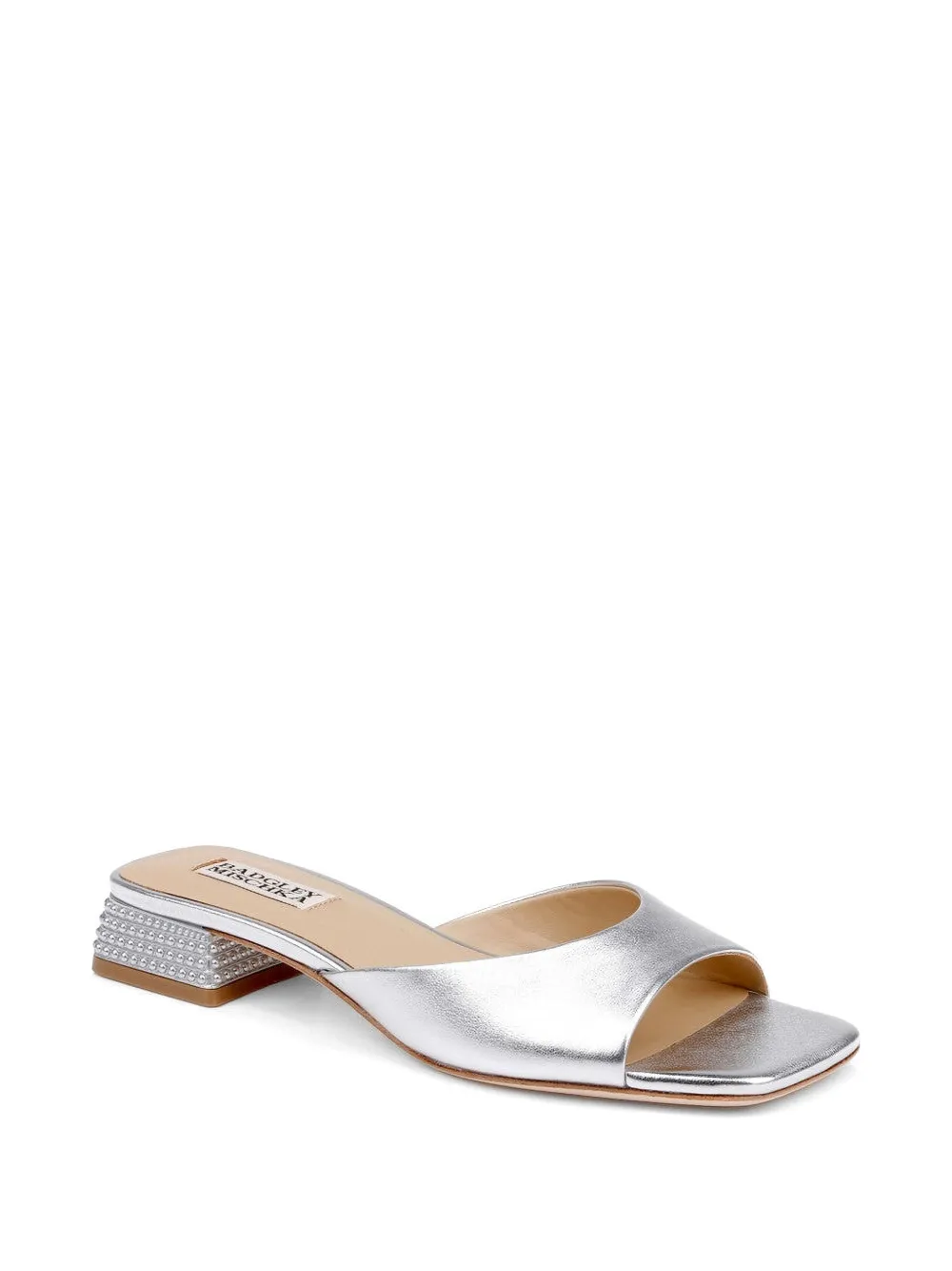 Badgley Mischka Oahu verfraaide sandalen Zilver
