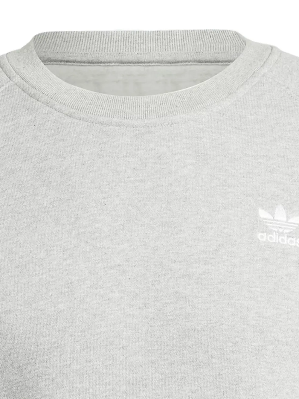 adidas Trefoil sweater met ronde hals Grijs