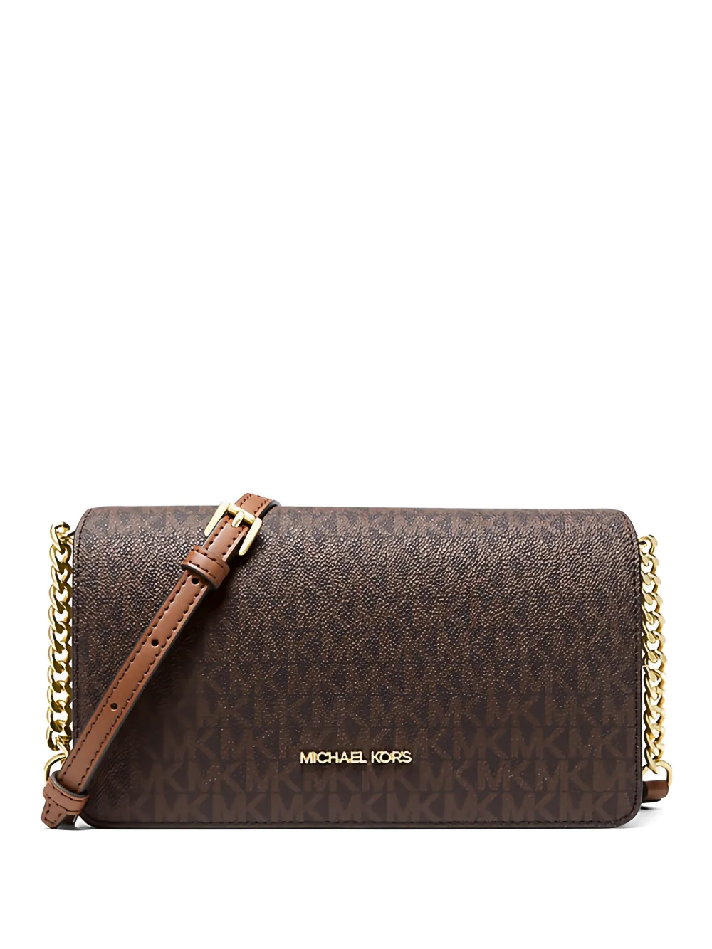 Michael Kors medium Jet Set signature-logo crossbody bag - Marrone