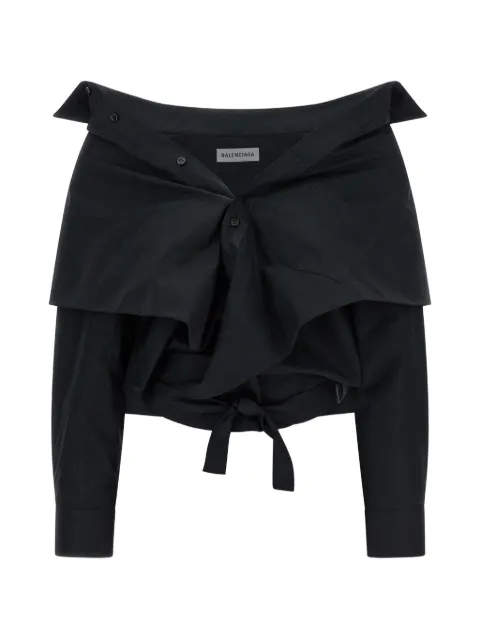 Balenciaga camisa con hombros descubiertos