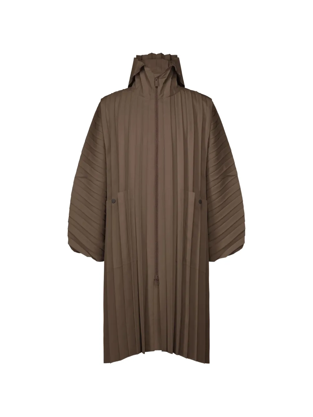 Homme Plissé Issey Miyake pleated jacket - Marrone