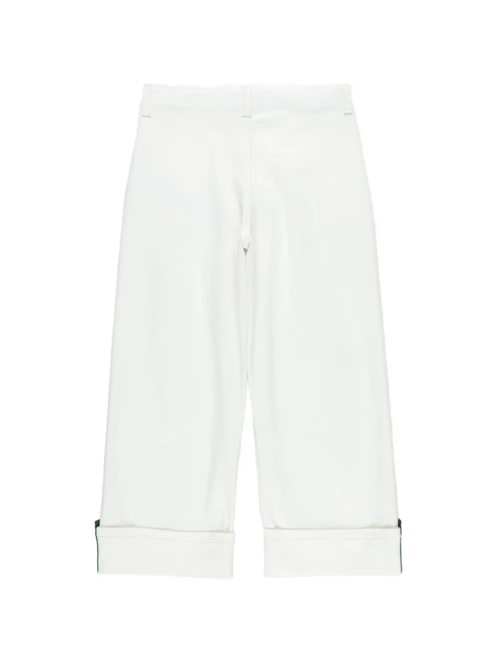 Gucci Kids Broek met cuffs Wit
