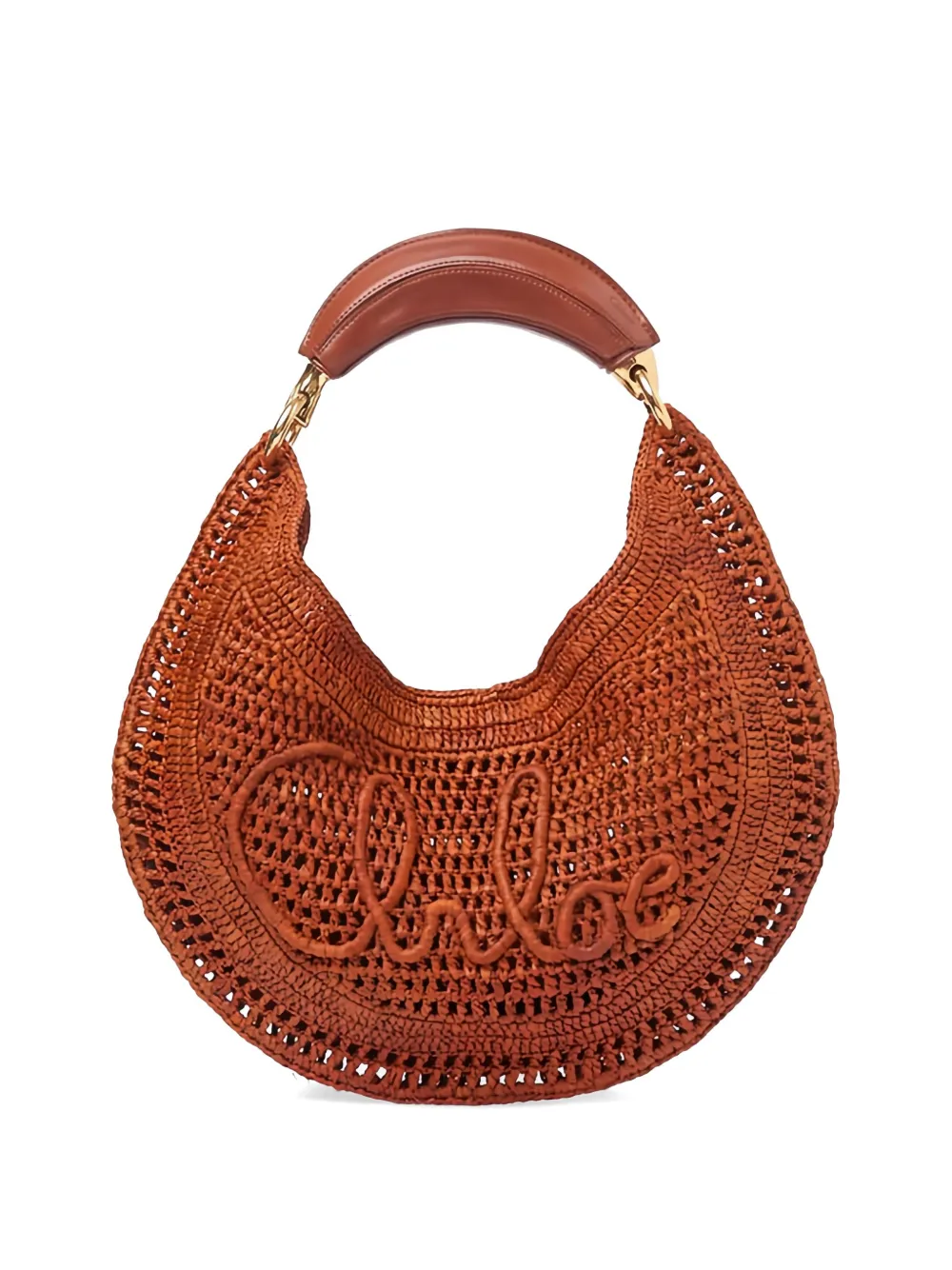 Chloé Summer Banana top-handle shoulder bag - Marrone