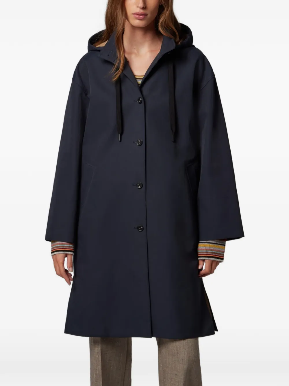 Paul Smith Jas met capuchon Blauw