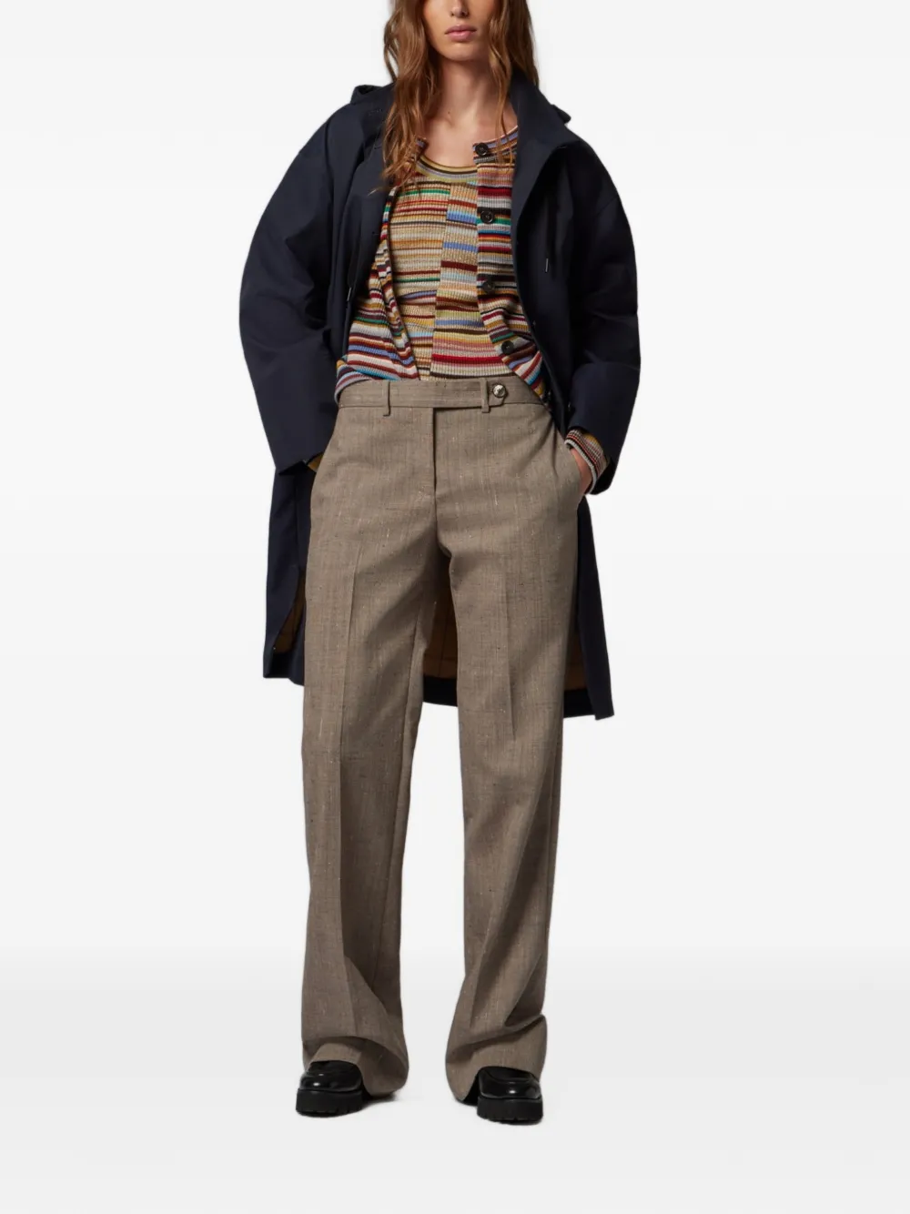 Paul Smith Jas met capuchon Blauw