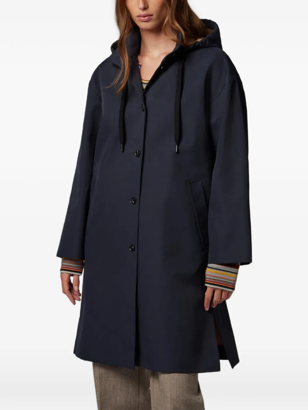 Paul Smith Jas met capuchon Blauw