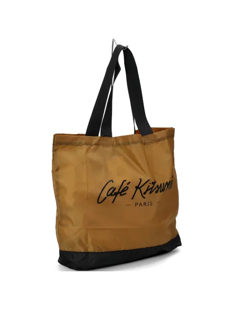 CAFÉ KITSUNÉ logo-print tote bag