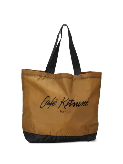 CAFÉ KITSUNÉ logo-print tote bag